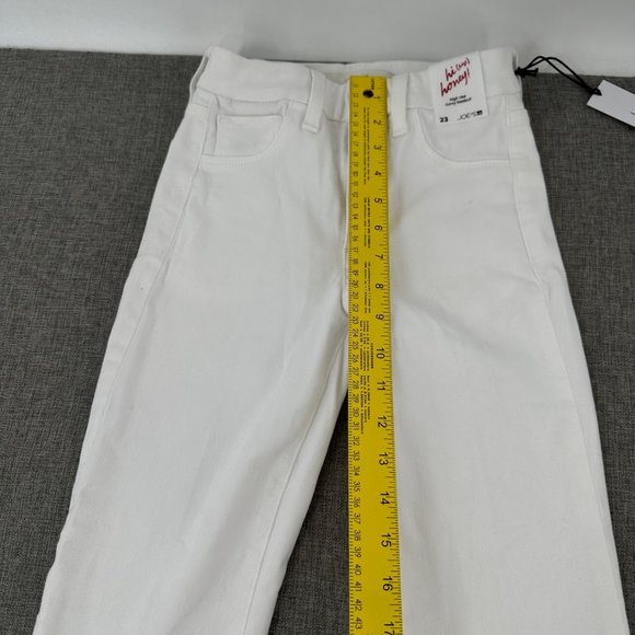 Joes Flawless High Waisted Jeans White Curvy Bootcut Waist 23" Flattering Sexy - Picture 7 of 16